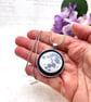 Glow in the Dark Moon Pendant Necklace Unique Celestial Jewellery - Image 4