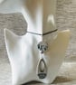 Geometric wood pendant on leather cord - Image 5