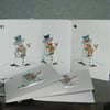 5 x hand painted gift tags...cards (Ref 725)