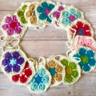 Crochet Flower Bunting