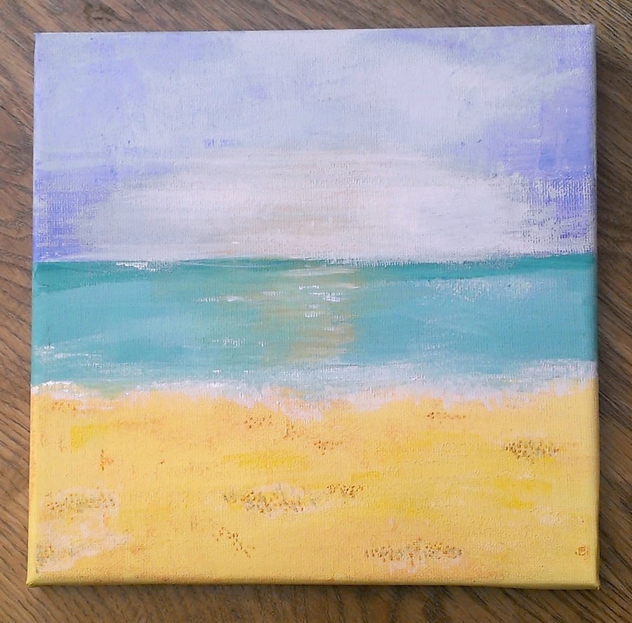 Seascape Original Painting, Acrylic On Canvas
