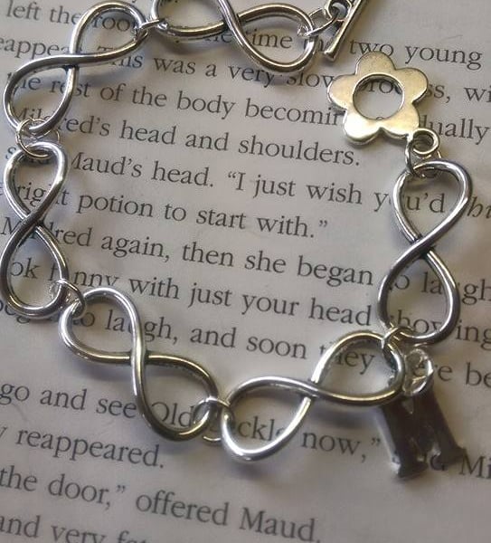 Personalised Infinity bracelet.