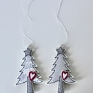 'Two Little Trees' - Hanging Decoration
