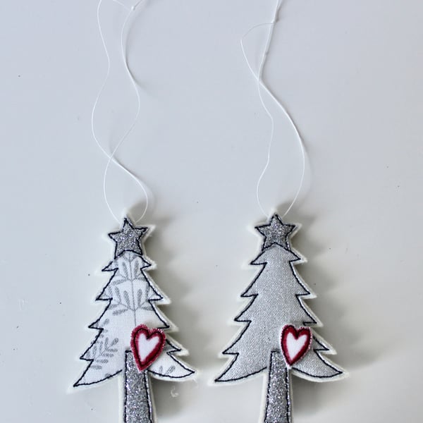 'Two Little Trees' - Hanging Decoration