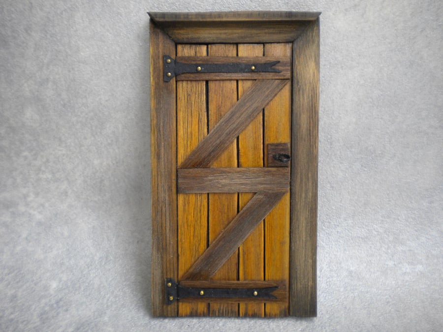 Dolls House Door Tudor Medieval Cottage Farmhouse Miniature Door Fairy Door