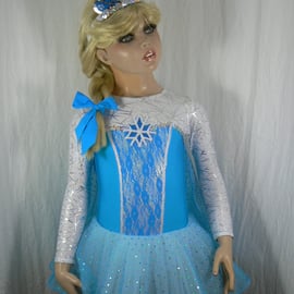 Ice Princess child's costume with tiara