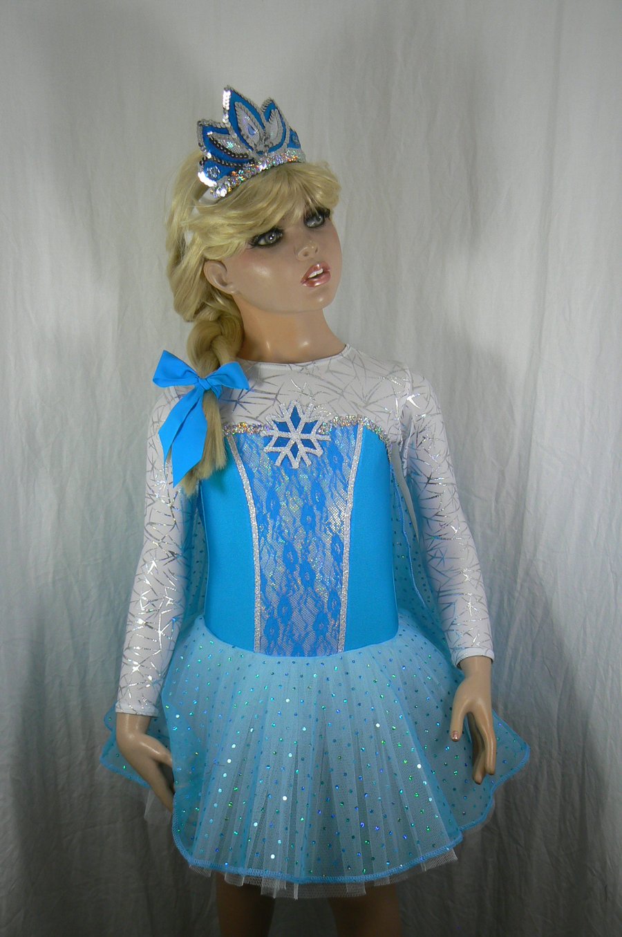 Ice Princess child's costume with tiara