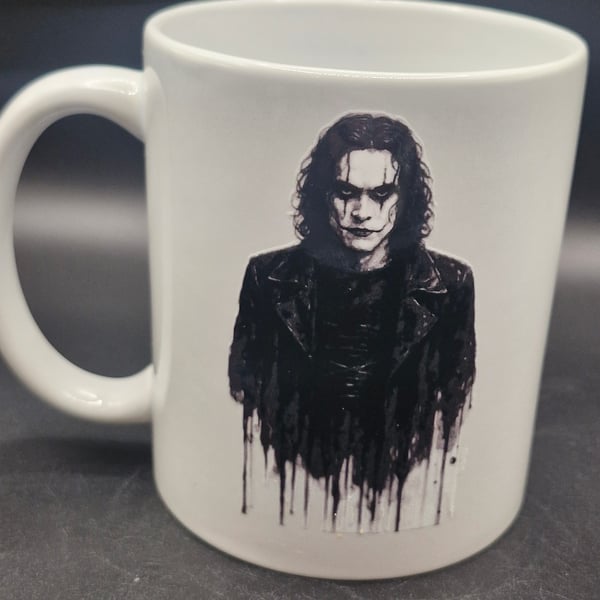 New The Crow Mug Movie Cult Classic Eric Draven Brandon Lee Fan Art Painting