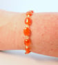 Carnelian Bracelet With Swarovski Crystals - Handmade In Devon - Image 8