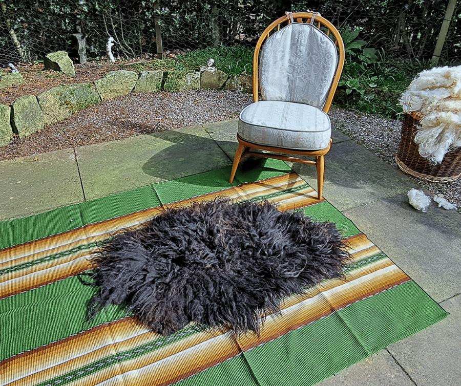 Pure wool rug Hand-Felted Hebridean 1
