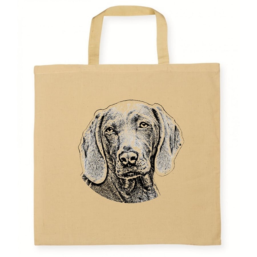 Cute Dog Cotton Tote Shopping Bag