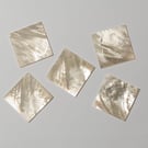 HMJ 310  -  White Mother of Pearl Squares 50x50x1.5mm - PACK OF 1 PIECE
