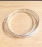 "Augment" - Sterling Silver Russian Bangle 9ct gold wraps - Made to any size  - Image 6