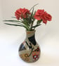 SMALL CERAMIC STONEWARE VASES IN EARTHY ETHNIC DESIGNS - Image 4