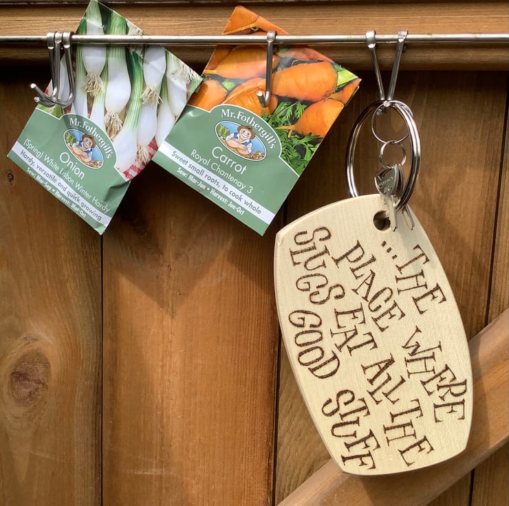 Chunkeys The Allotment keyring Folksy