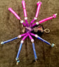 Bisexual Bi Flag sPRIDEr Hanging Spider Suncatcher Decoration - Image 5