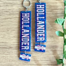 Hollander 24 Hockey Jersey Earrings - Sports Romance Book Inspired Huggie Hoops