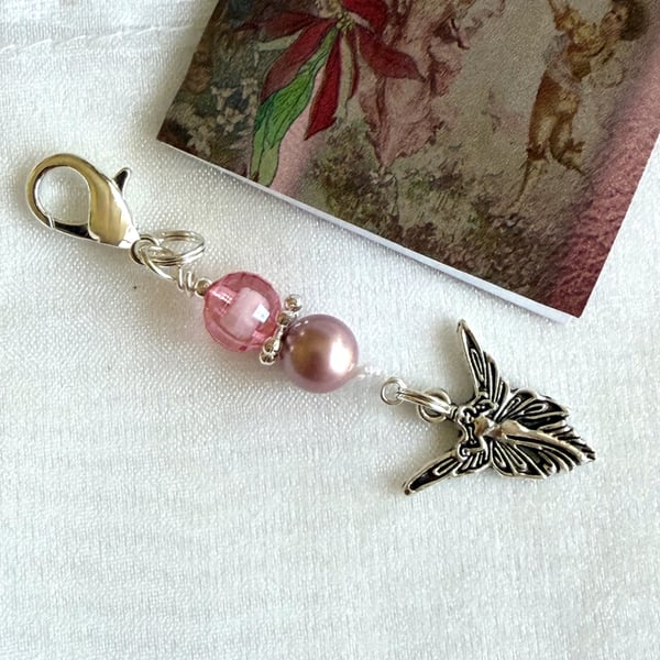 Beaded Bag Charm, Journal Planner Charm