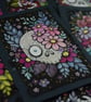 bony botanical skull - original aceo - Image 2