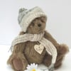 Winter Artist Bear, Collectable Teddy Bear, One of a Kind Bear by Bearlescent