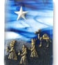 Handmade Fused Glass Three Wise Men Hanging Decoration - Nativity Picture - Image 3