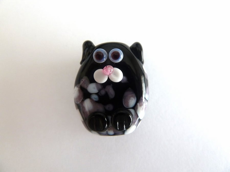 handmade lampwork cat bead