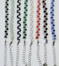 Handmade Crystal Beaded Bracelet, Adjustable Sparkly Bracelet, Stainless Steel
