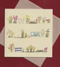 Greetings cards - flowers and gardens - pack of 4 - Image 2