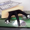 12 SPLAT - Needle Felted Black Cat Bookmark