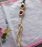 Handmade Macramé Fidget Flower Bag Charm Keyring