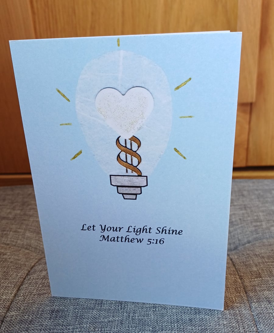 A6 Let Your Light Shine Greeting Card