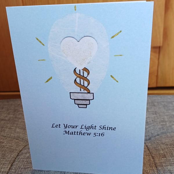 A6 Let Your Light Shine Greeting Card