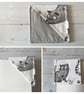 Grey Cat Fabric Corner Bookmark - Image 4