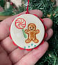 Ceramic gingerbread man magnet - Image 3