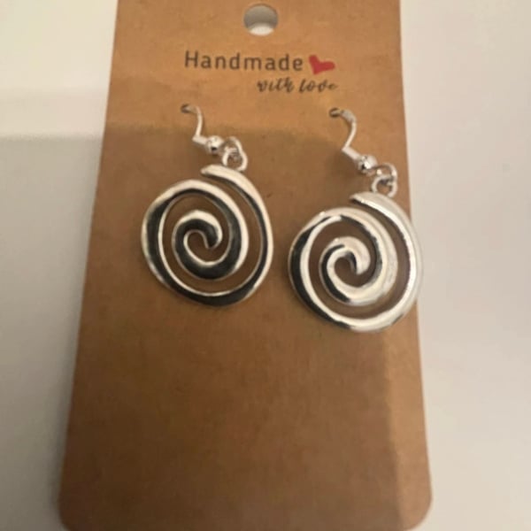 Sterling Silver Earrings - Swirls - Brand New & Sealed!! 