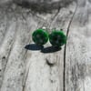Green Button Studs