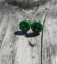Green Button Studs - Image 1