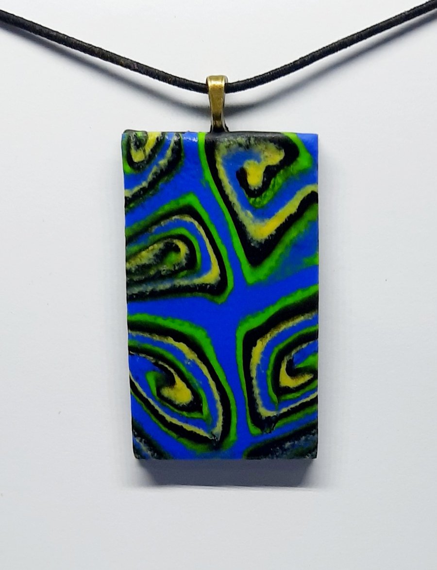 Polymer clay pendant 