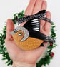 Chaffinch Christmas tree decoration, bird lover gift, stocking filler. - Image 3