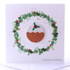 Christmas Pudding - A Luxury Festive Greetings Card