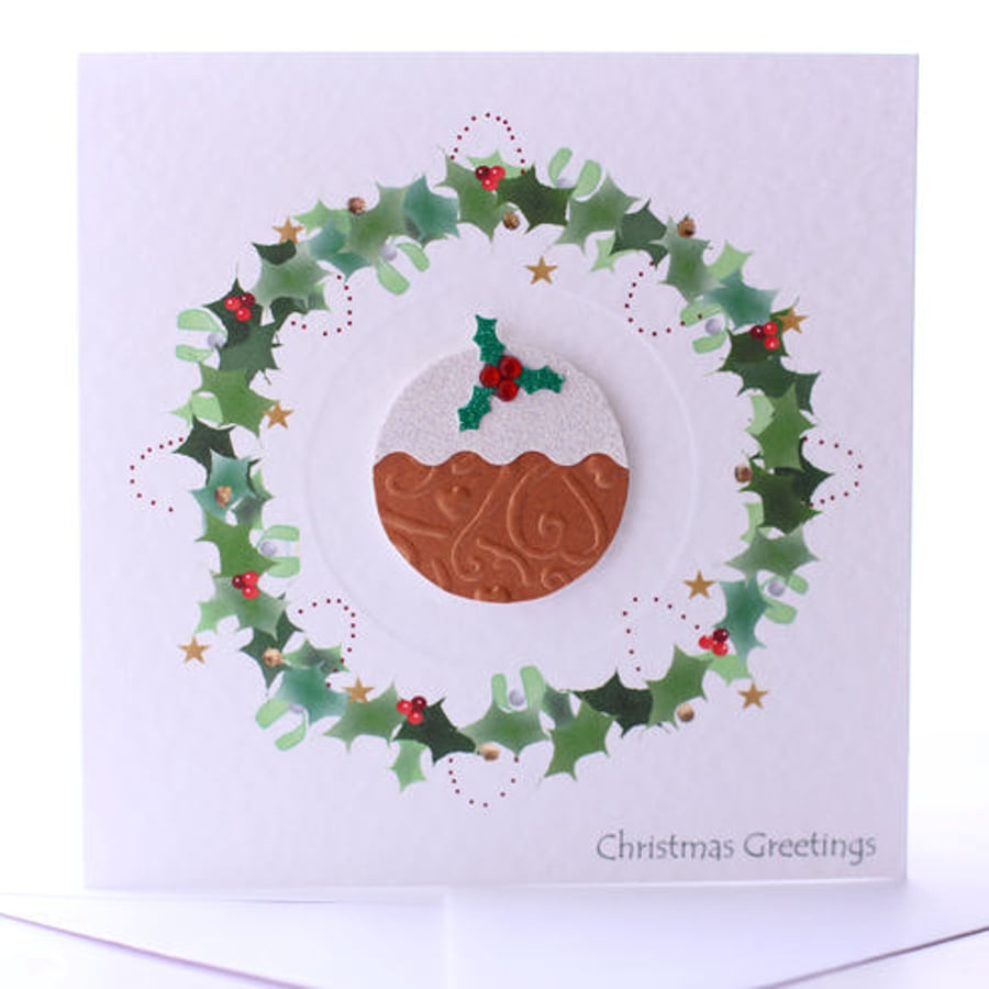 Sale!!! Christmas Pudding - A Luxury Festive Greetings Card