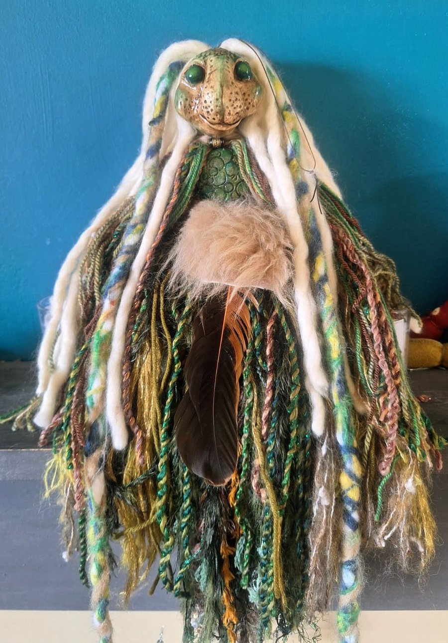 Spirit doll, witches ward, altar, Shamanic doll,poppet doll,spell, protection 