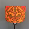 Exotic Orange ZANZIBAR Hippy Jonelle 60s 70s Vintage Fabric Lampshade option 