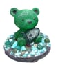 Enchanted Bear Guardian – Turquoise Howlite & Green Agate  