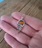 Handmade Fern Leaf with Amber Silver Necklace - Image 4