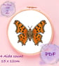 Comma Butterfly counted cross stitch pattern pdf  - Image 2