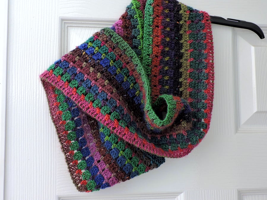 Infinity Scarf Crochet Multi Coloured