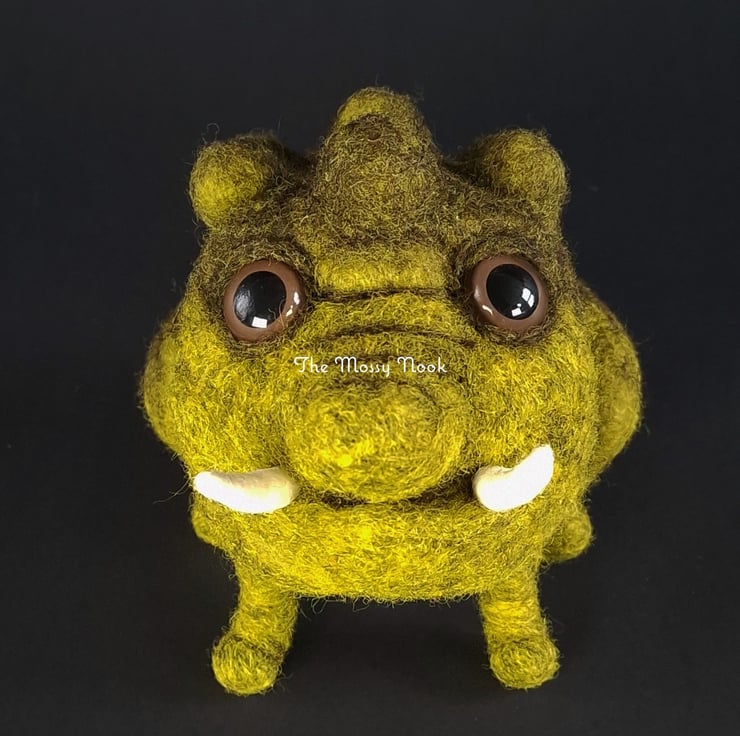 Needle Felted Warty Swamp Monster. Soft Sculptu... - Folksy