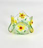 Fused Glass Daffodil Tea Light Holder 