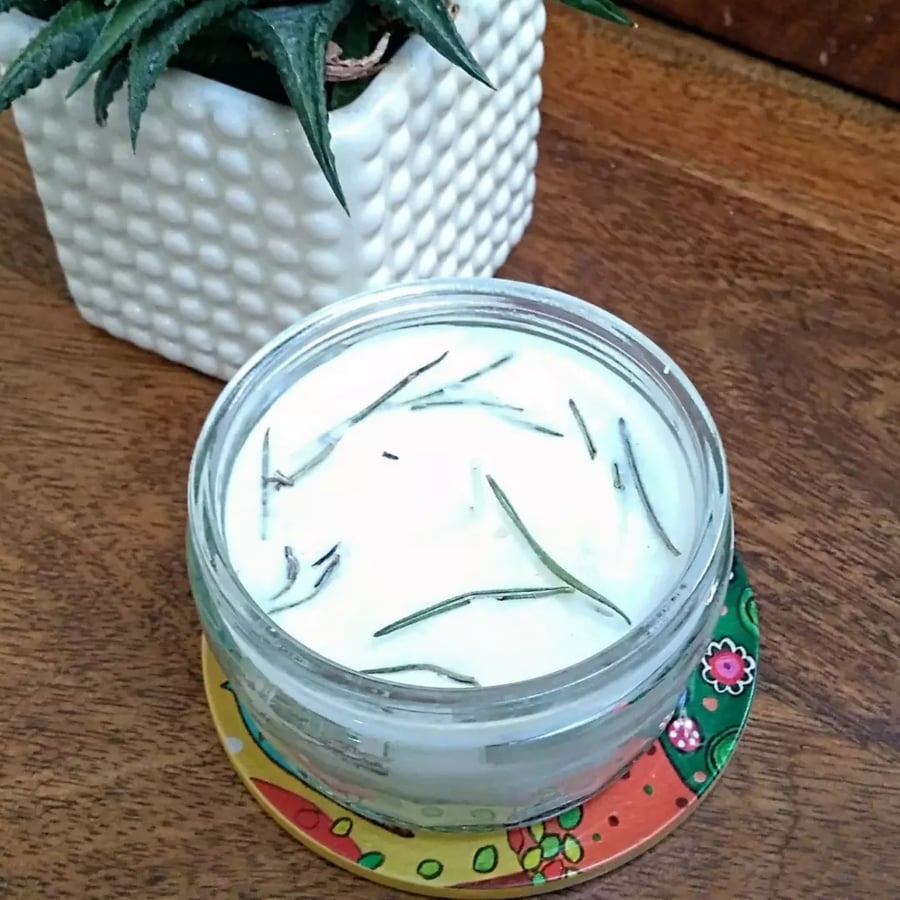 Eco Soy Wax Candle, Rosemary Natural Essential Oil, Eco-friendly, Gift Ideas